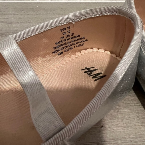 EUC girls ballet flats with bow. Toddler size 10 T - Picture 4 of 5